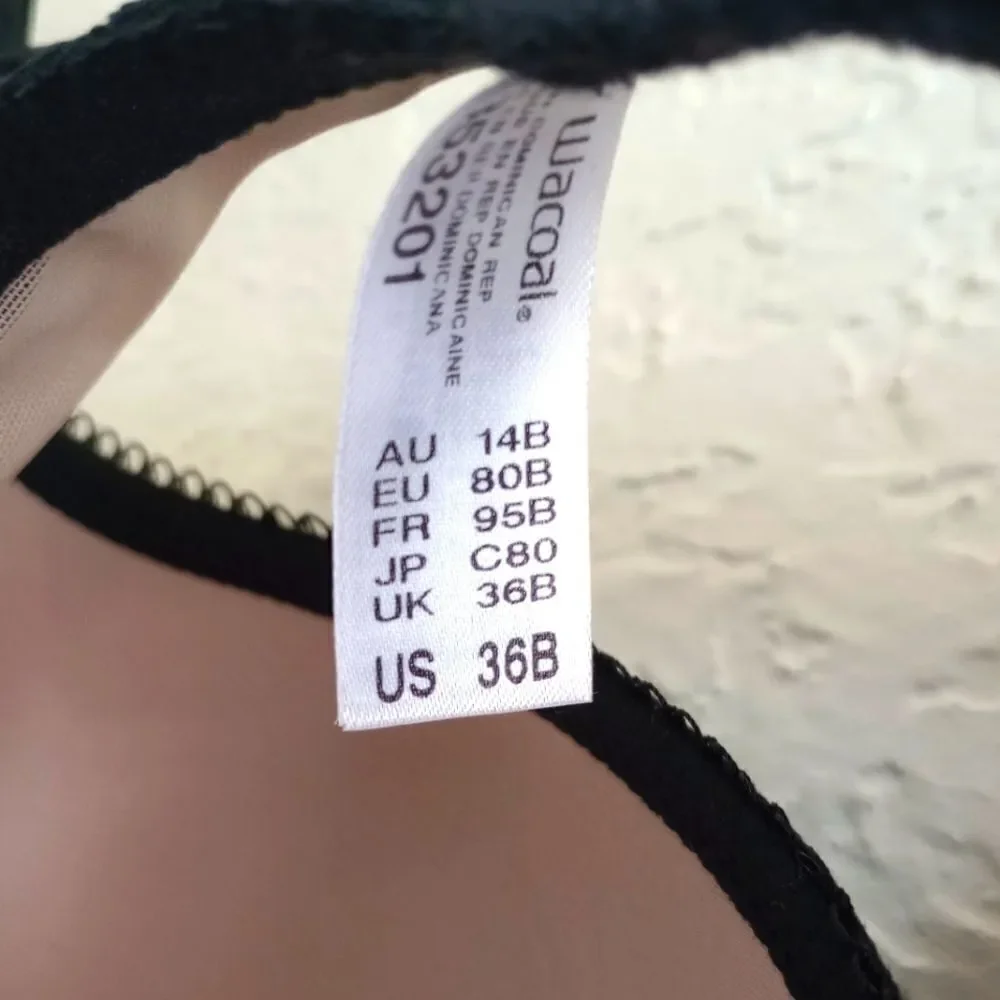 Wacoal black & Nude lace bra​